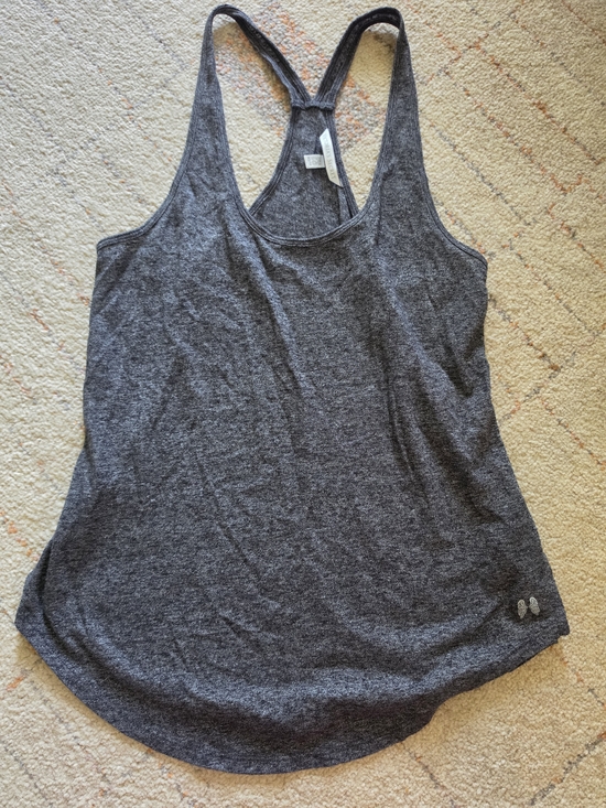 Victoria's Secret Tops - Victoria’s Secret Sport Gray Racerback Tank Top Angel Wings Logo XS Athletic